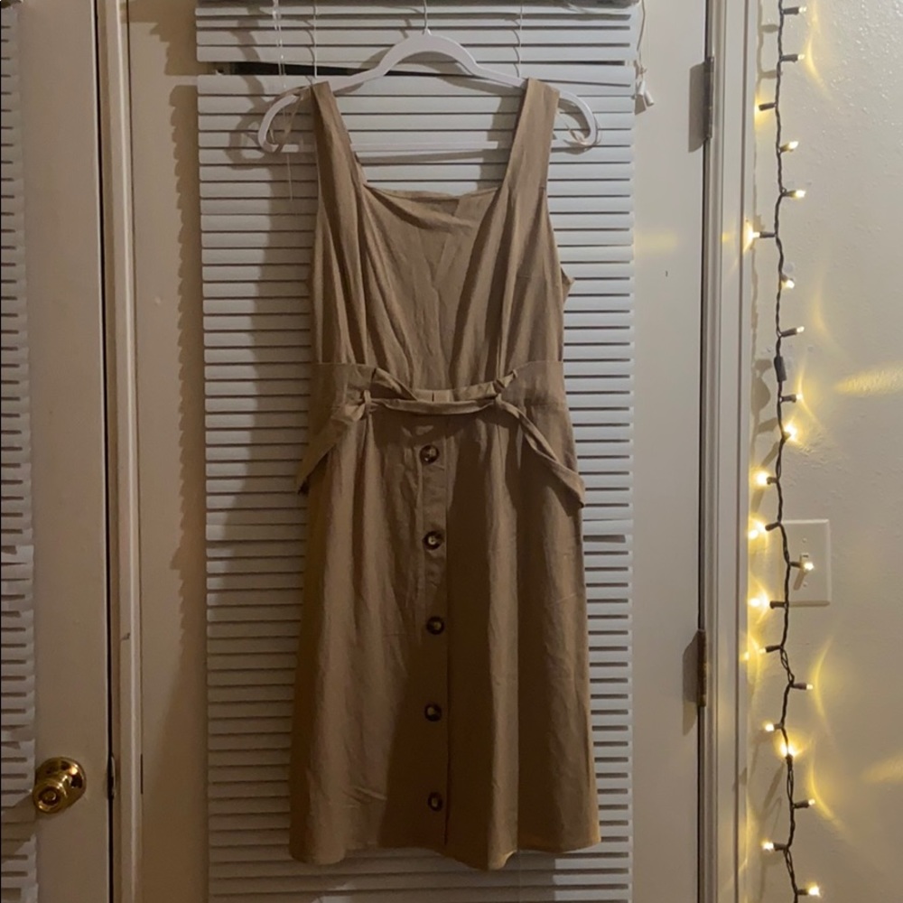 Monteau beige tank top dress